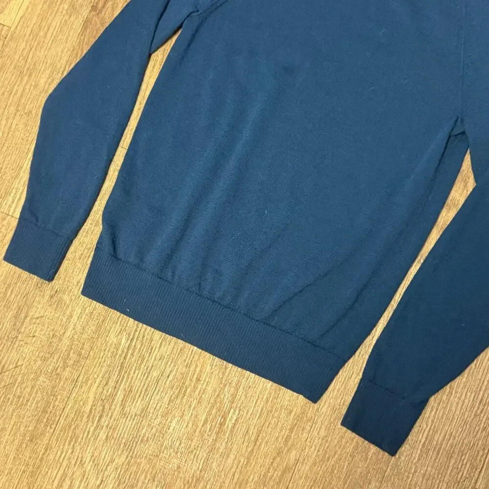 Banana Republic Men’s Blue Merino Wool Crewneck Sweater Size Small